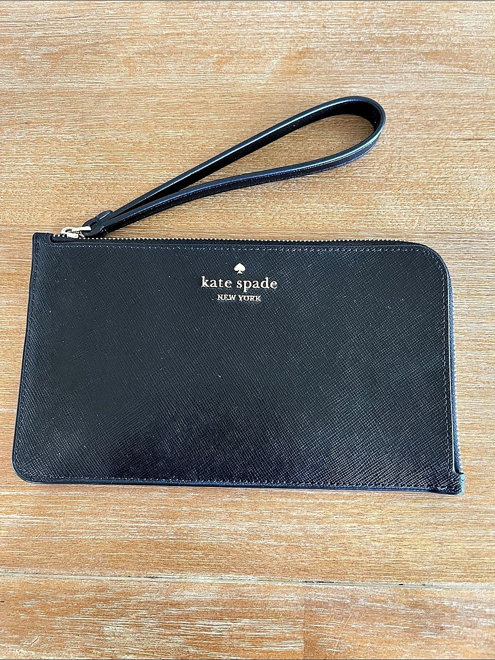 Kate Spade Black Saffiano Wristlet